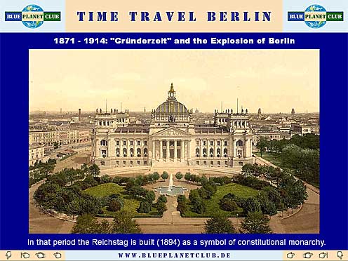 Bild aus der interaktiven Multimedia-Präsentation von TimeTravelTeam zur Geschichte Berlins