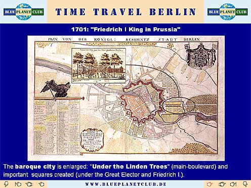 Ansicht aus einer Multimedia-Präsentation von TimeTravelTeam zur Geschichte Berlins