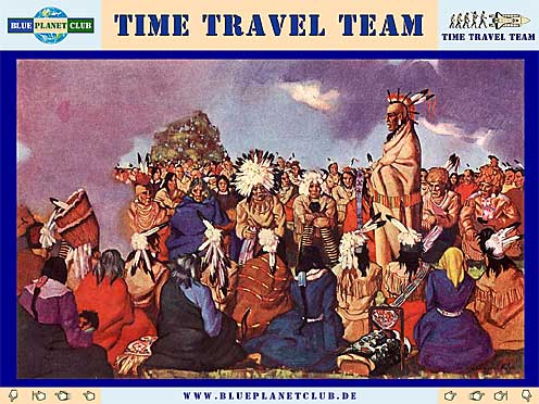 Multimedia-Präsentation über die Waldlandindianer Nordamerikas, besonders die Irokesen und Mohikaner, von TimeTravelTeam